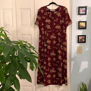 90s Vintage Floral Dress